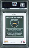 2023 Panini Donruss Downtown! Quentin Johnston PSA 9