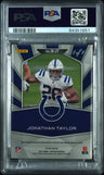 2021 Panini Spectra Brilliance Relics Jonathan Taylor L/T Nfl P/L.1/1 PSA 9