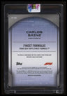 2024 Topps Finest Formula 1 Carlos Sainz Finest Formulas Gold #/25