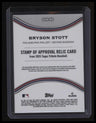 2025 Topps Tribute Bryson Stott Stamp of Approval Orange #/25