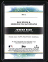 2024 Topps Inception Jordan Beck Rookie and Emerging Star Auto Purple #/199