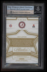 2022 Panini Flawless Collegiate Star Swatch Signatures Gold Mac Jones BGS 9.0