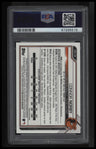 2021 Bowman Draft Chrome Draft Pick Autos Connor Norby Aqua Lava Ref. PSA 9