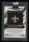 2024 Panini Impeccable Spencer Rattler Silver Rookie Shield #/25