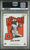 2023 Panini Absolute Kaboom! Horizontal Josh Jacobs PSA 9