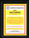 2014 Donruss Dave Parker Signatures