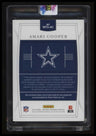 2019 National Treasures Amari Cooper Material Sig. Laundry Tag NFL Shield #/1