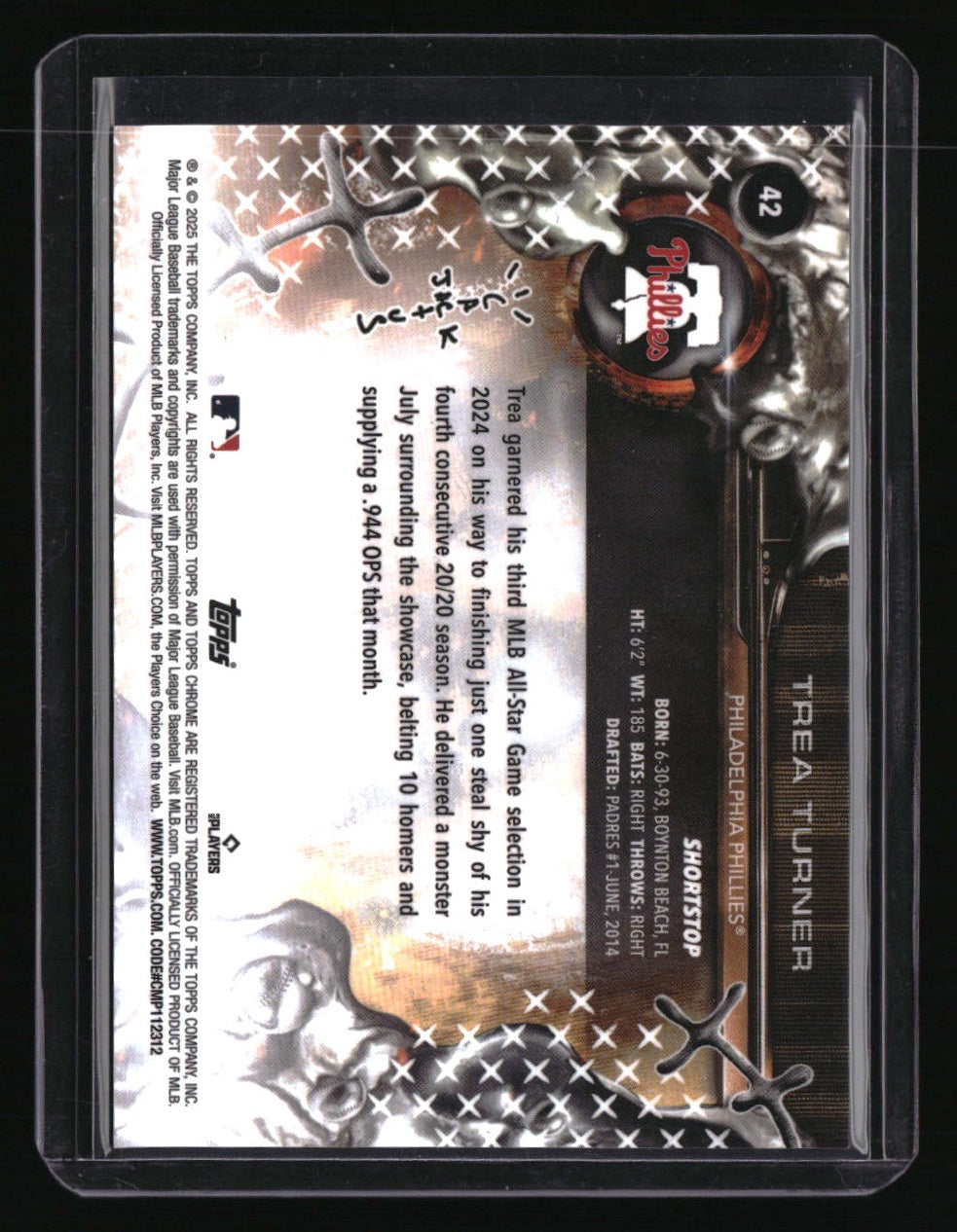 2025 Topps Cosmic Chrome x Cactus Jack Trea Turner