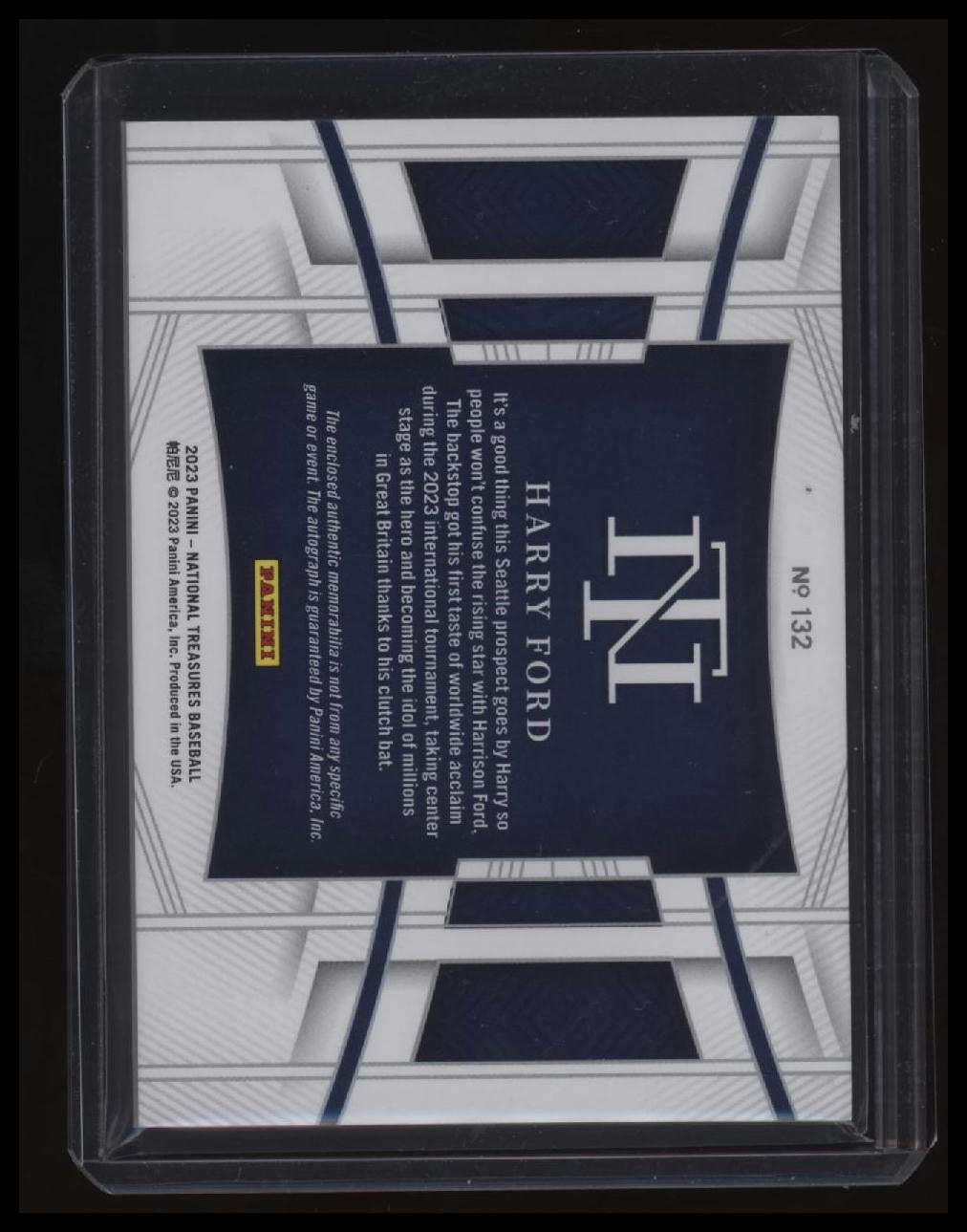 2023 Panini National Treasures Harry Ford Rookie Material Signatures #/99