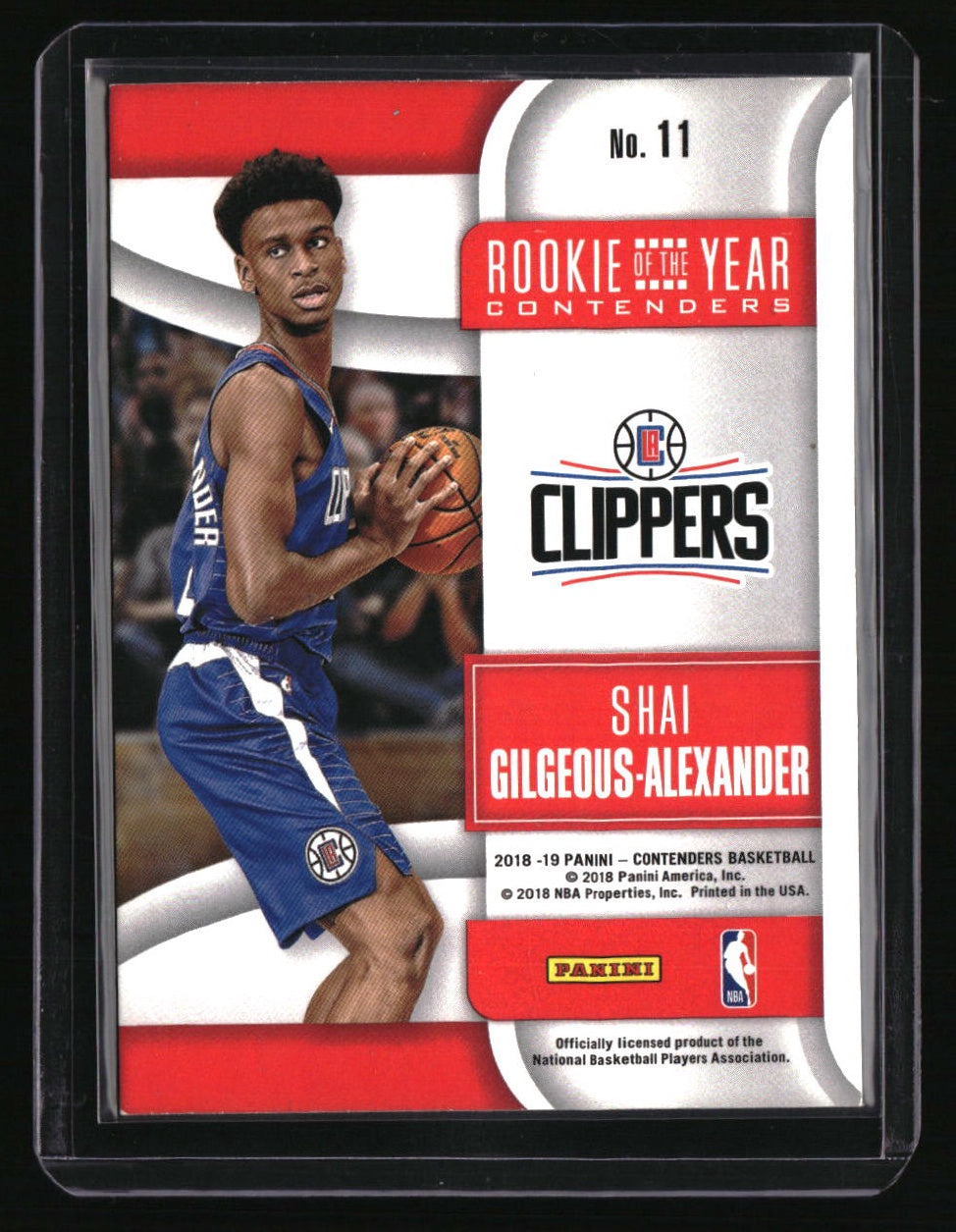 2018-19 Panini Contenders Shai Gilgeous-Alexander Rookie of the Year Contenders