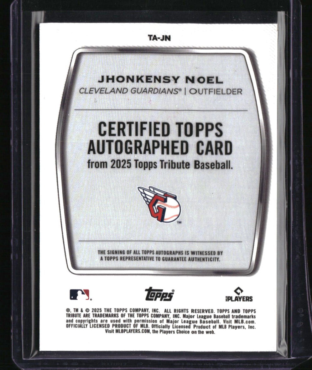 2025 Topps Tribute Jhonkensy Noel Tribute Autographs Orange #/25