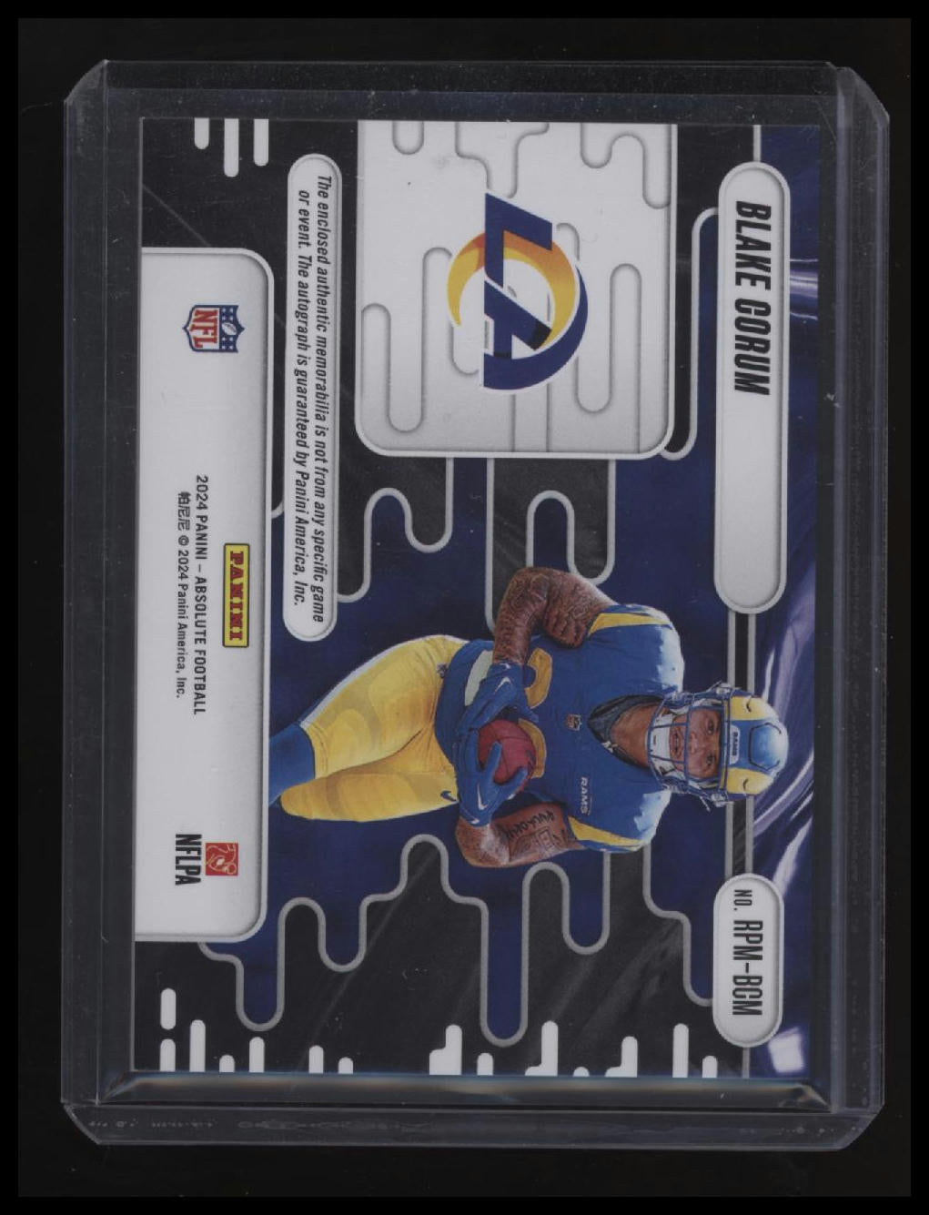 2024 Panini Absolute Blake Corum Rookie Premiere Materials Autos #/399