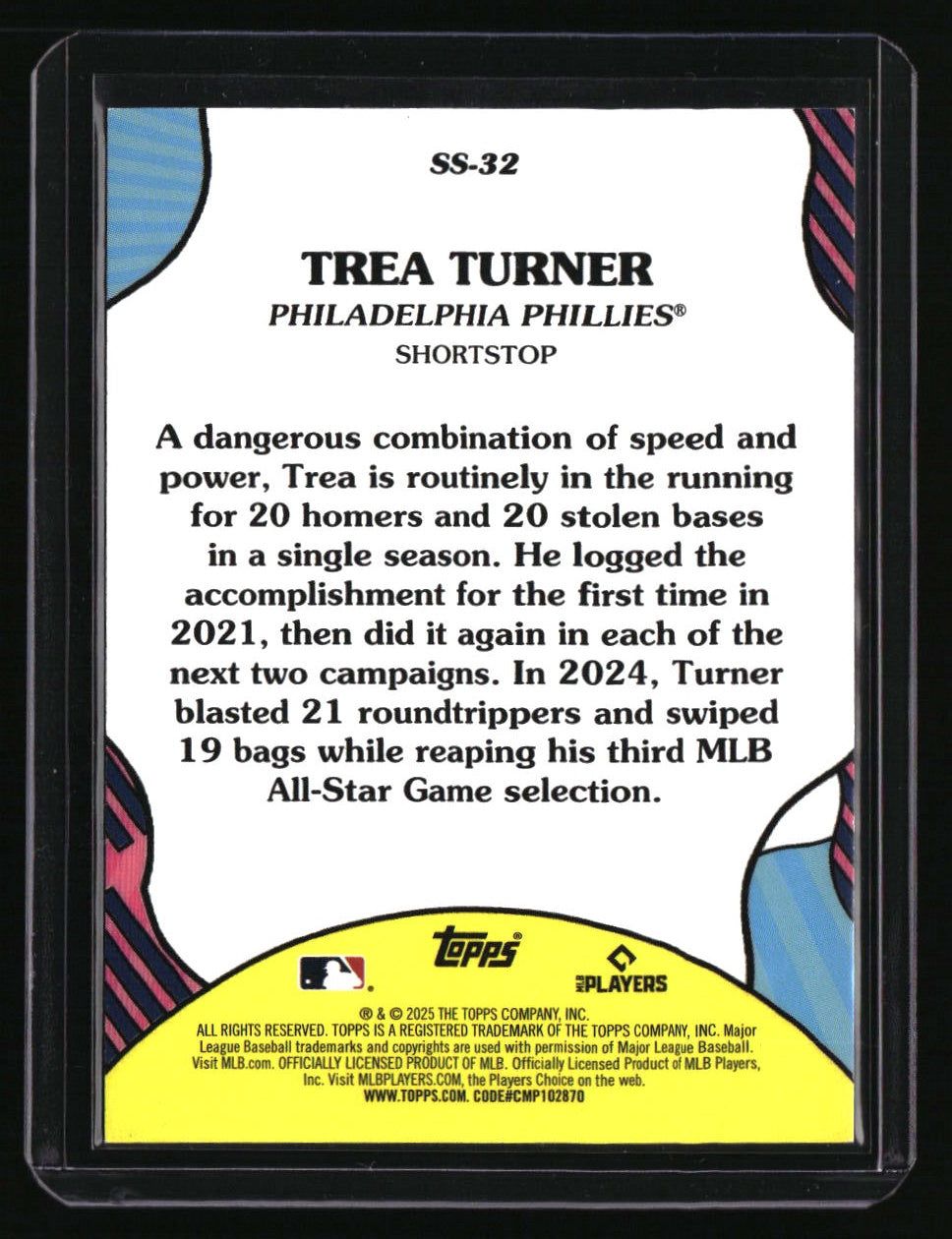 2025 Topps Trea Turner Summer Superstars Gold #/50