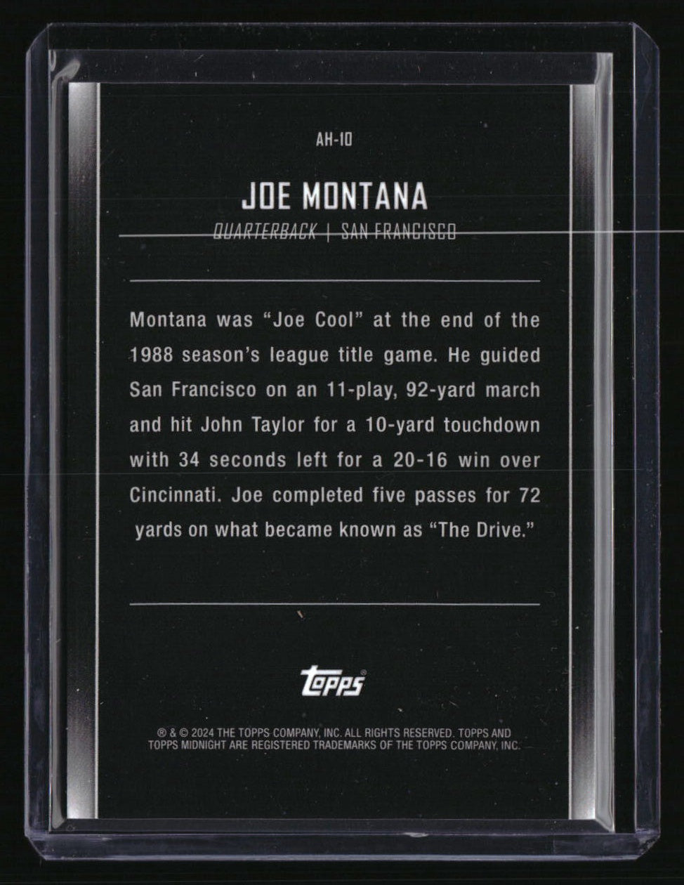 2024 Topps Midnight Joe Montana After Hours