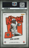 2023 Panini Absolute Kaboom! Horizontal Josh Jacobs PSA 9
