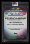 2021 Topps Finest Dennis Rodman Autographs