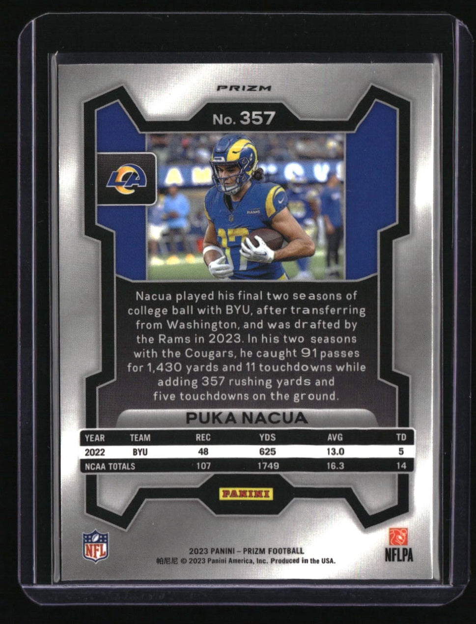 2023 Panini Prizm Puka Nacua Silver