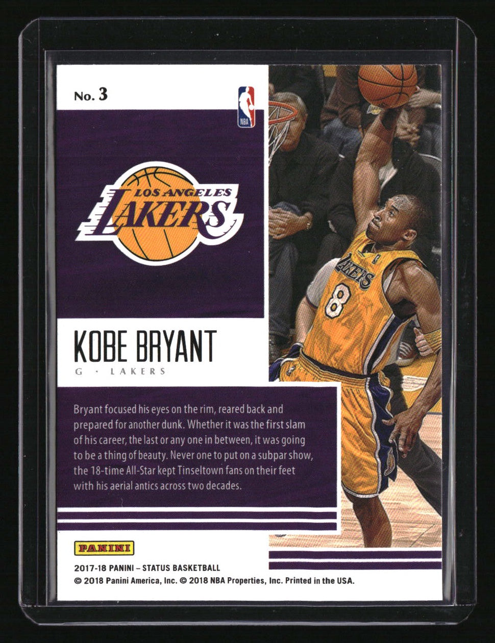2017-18 Panini Status Kobe Bryant Status Quo