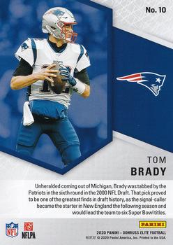 2020 Donruss Elite Tom Brady Spellbound Green