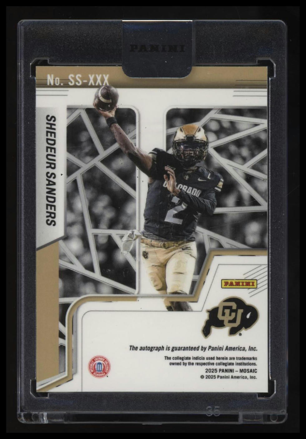 2025 The National VIP Shedeur Sanders Autographs