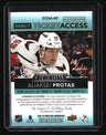 2021-22 Credentials Aliaksei Protas Debut Ticket Access Autos Green #/25