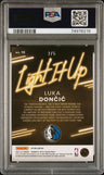 2021 Panini Donruss Optic Light It Up Luka Doncic Light It Up-Green PSA 9