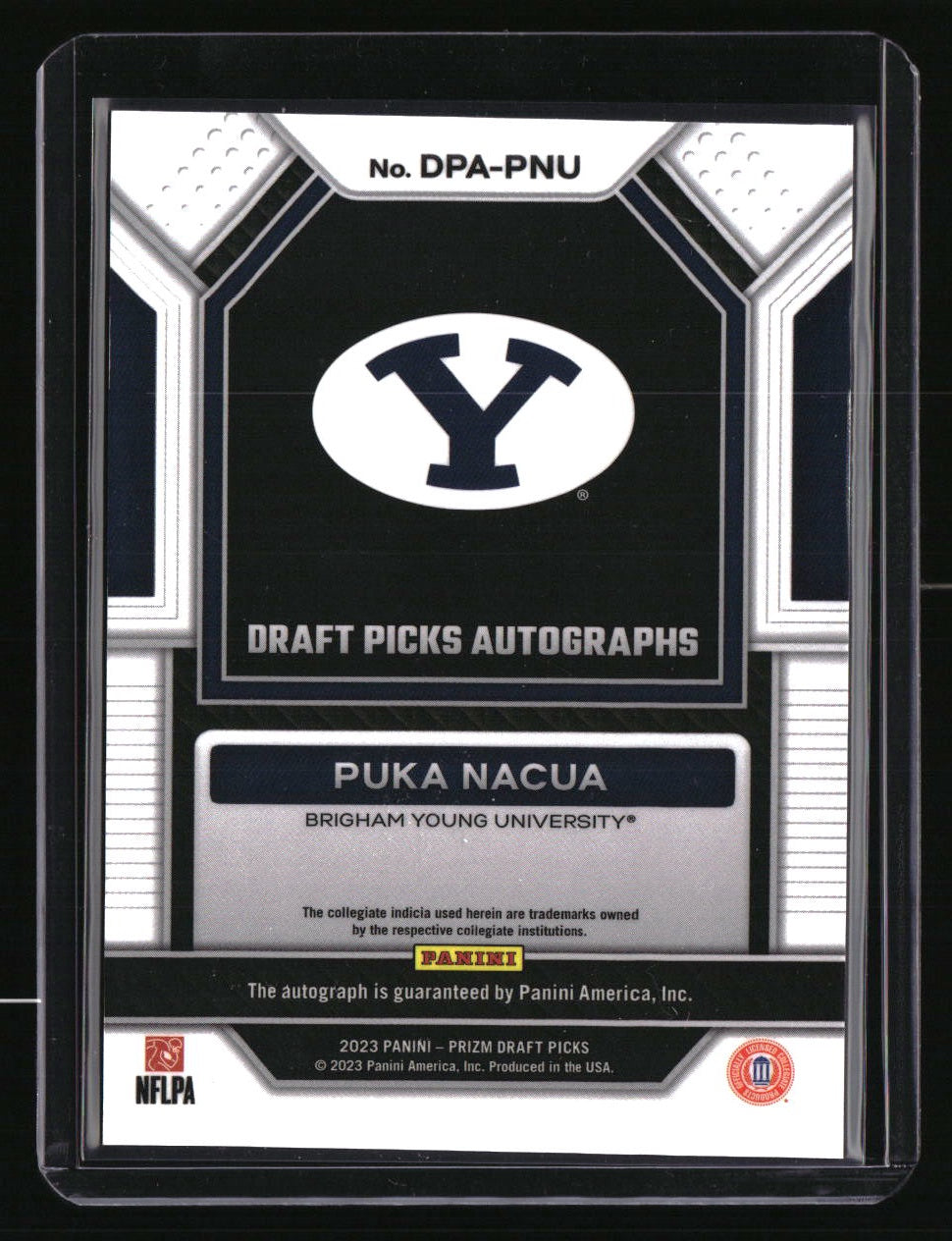 2023 Panini Prizm Draft Picks Puka Nacua Draft Picks Autographs
