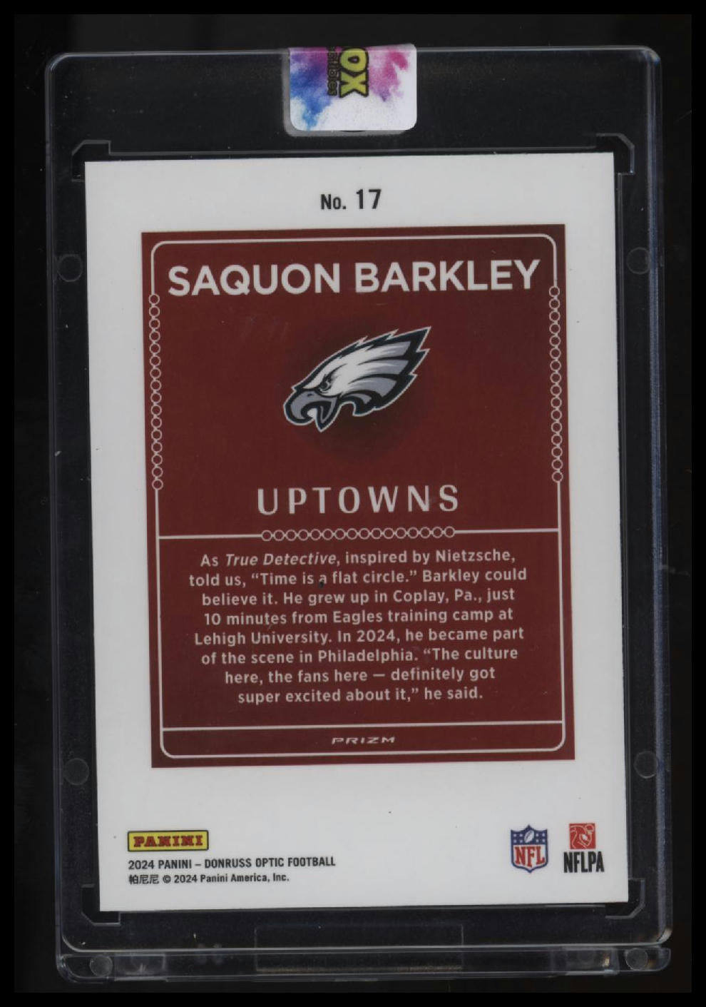 2024 Donruss Optic Saquon Barkley Uptowns