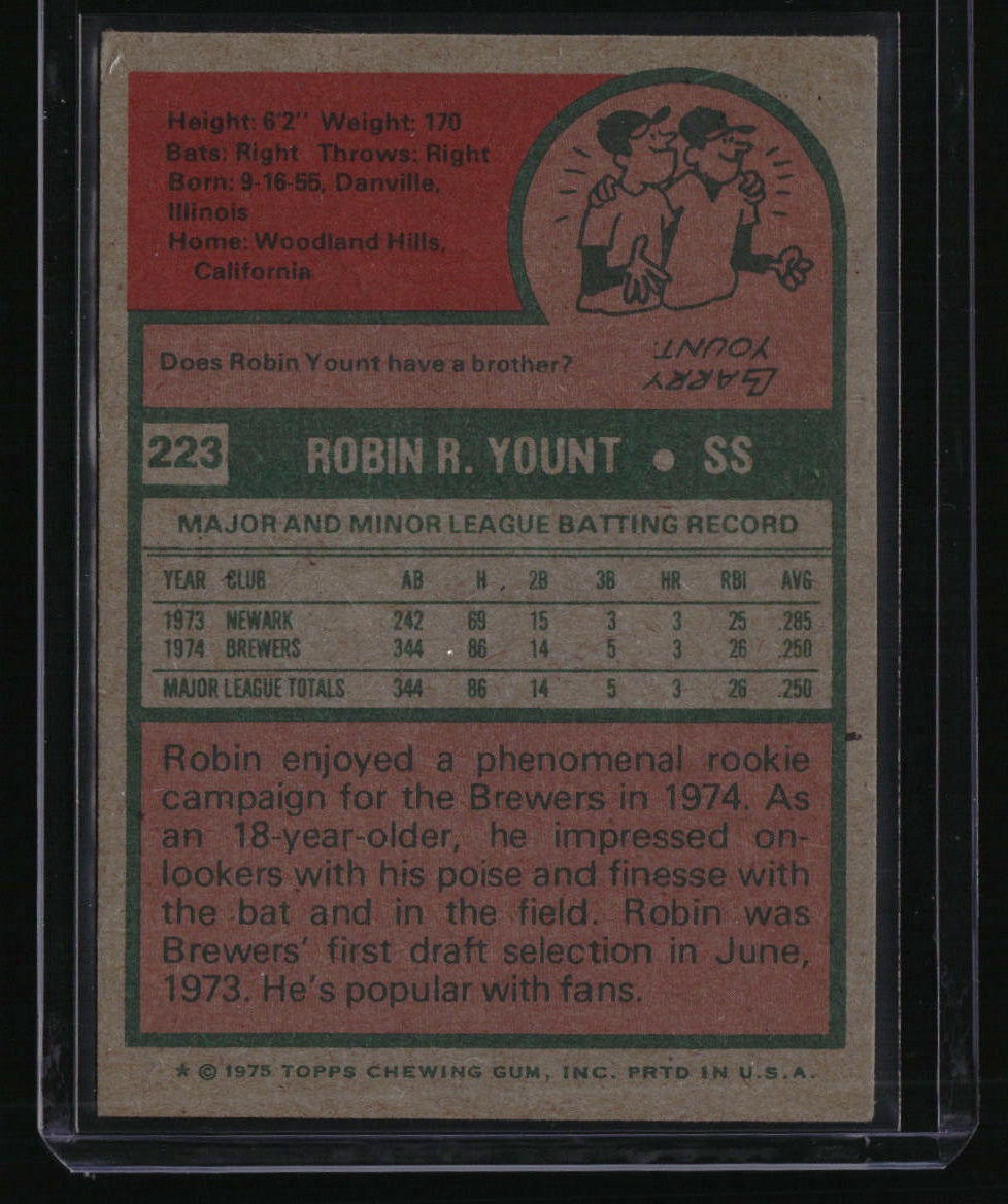 1975 Topps Robin Yount