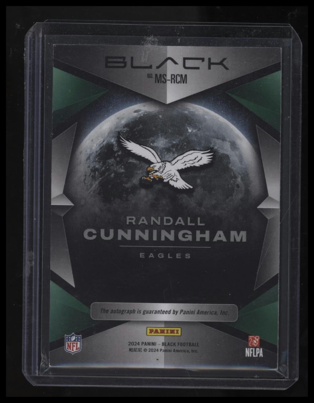 2024 Panini Black Randall Cunningham Midnight Signatures Royal #/35