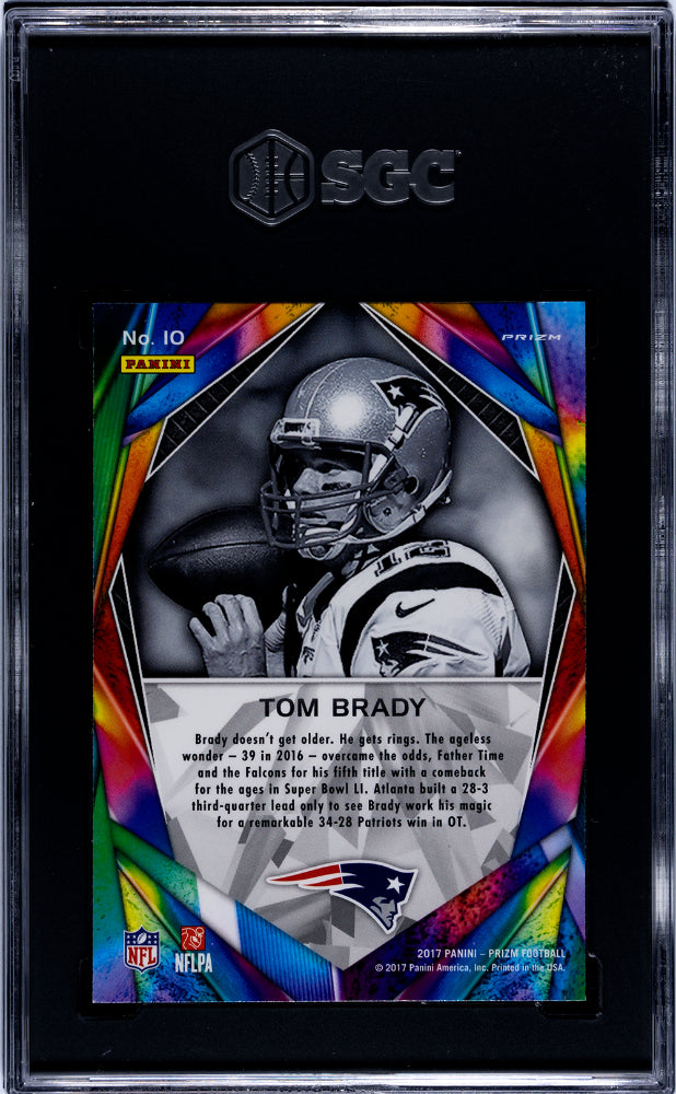 2017 Panini Prizm Tom Brady Illumination SGC 9.5
