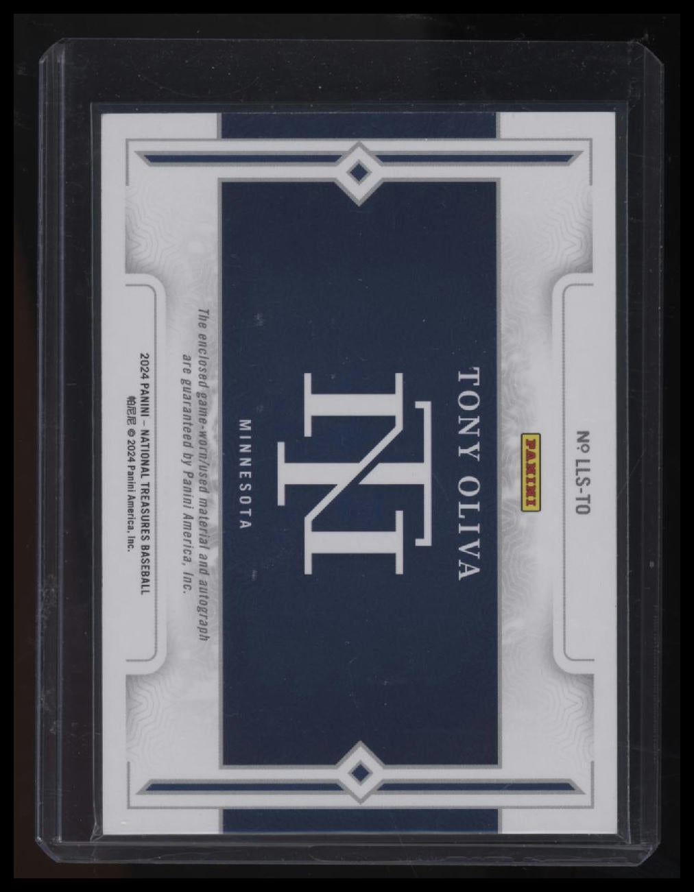 2024 Panini National Treasures Tony Oliva Legendary Lumber Signatures #/37