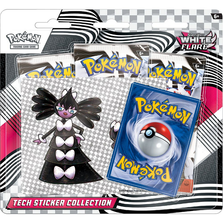 Pokemon Scarlet and Violet: White Flare Tech Sticker Collection Box (PRE-ORDER)