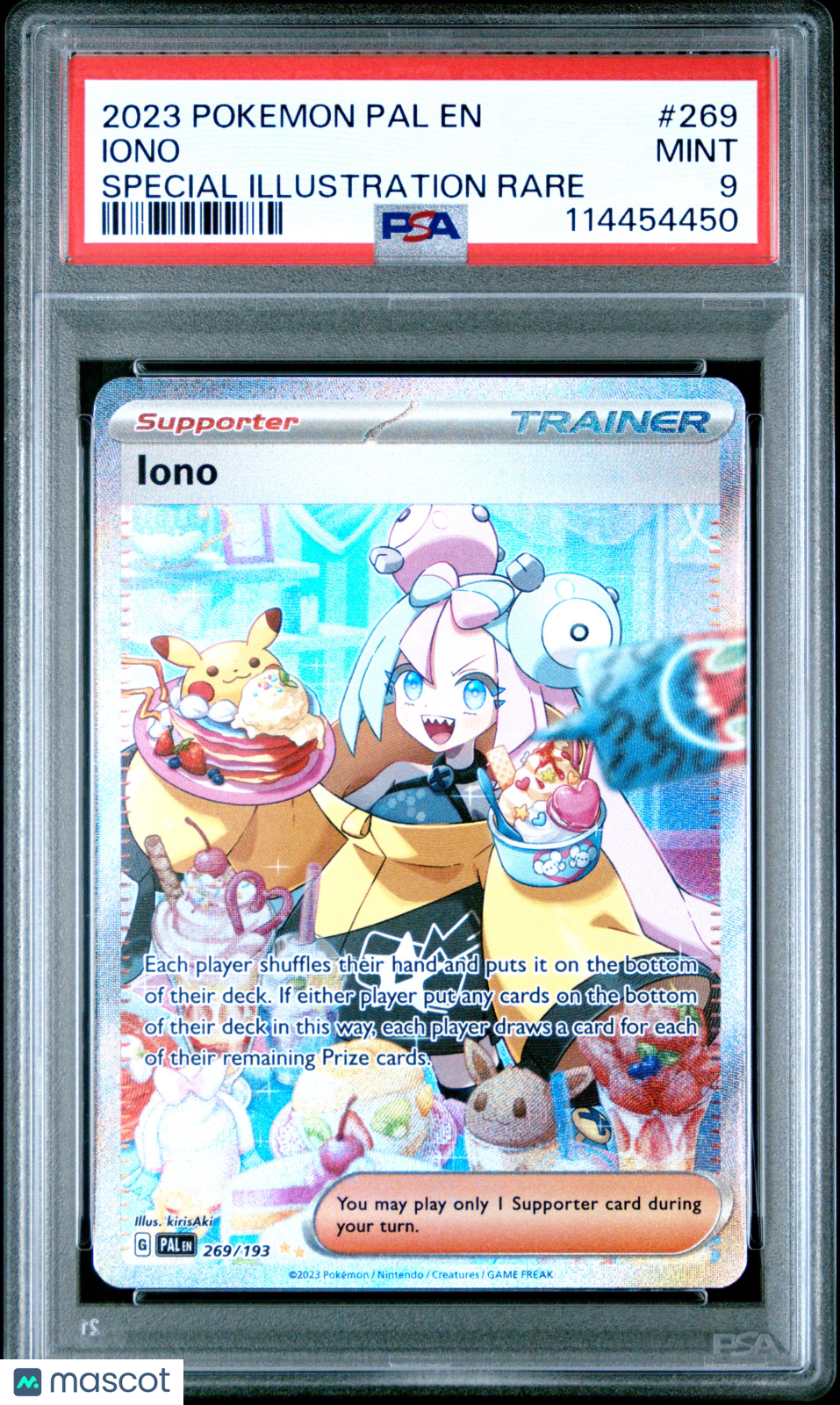 2023 Pokemon Pal En-Paldea Evolved Iono Special Illustration Rare PSA 9