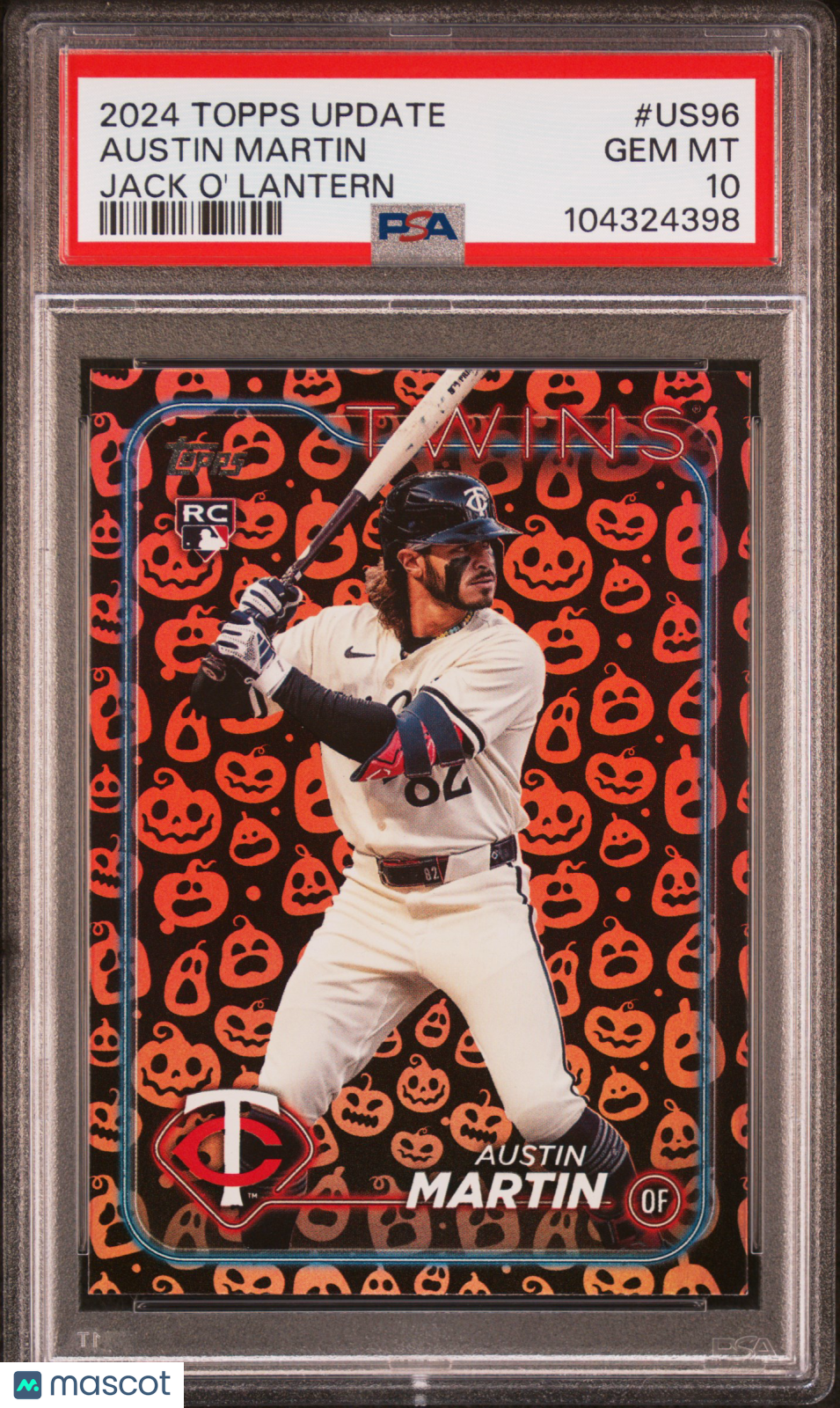 2024 Topps Update Austin Martin Jack O&#39; Lantern PSA 10