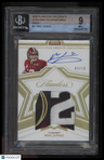 2022 Panini Flawless Collegiate Star Swatch Signatures Gold Mac Jones BGS 9.0