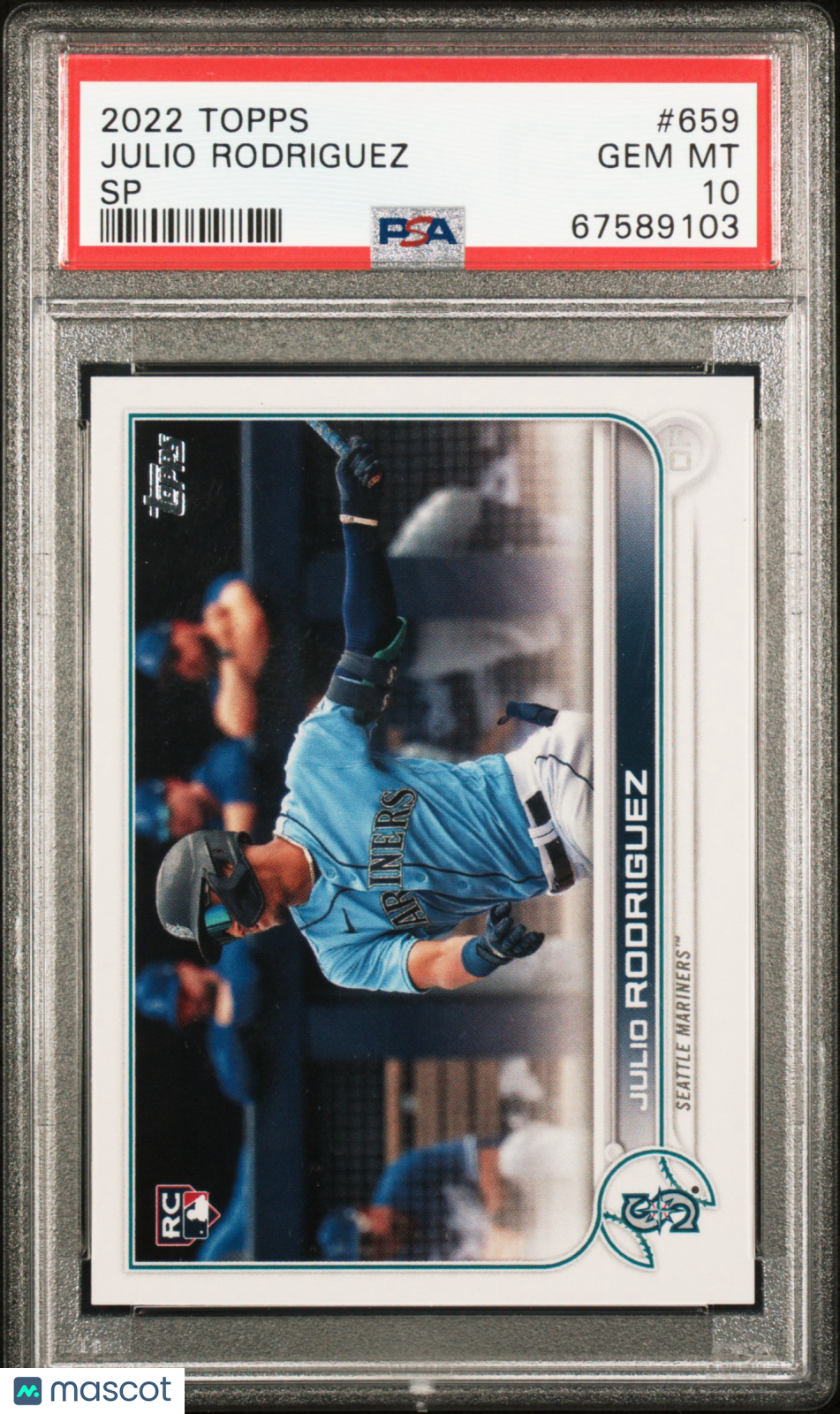 2022 Topps Julio Rodriguez Sp PSA 10