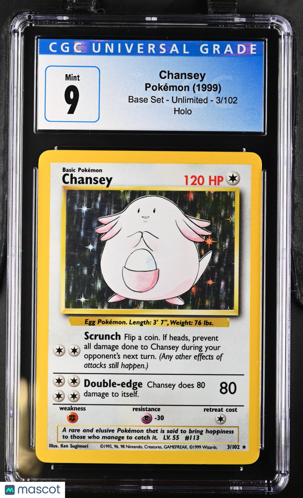 1999 Base Set Chansey CGC 9