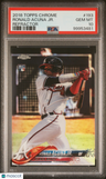 2018 Topps Chrome Ronald Acuna Jr. Refractor PSA 10