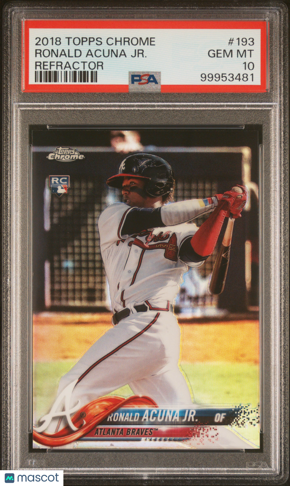 2018 Topps Chrome Ronald Acuna Jr. Refractor PSA 10