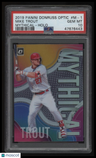 2019 Panini Donruss Optic Mythical Mike Trout Mythical-Holo PSA 10