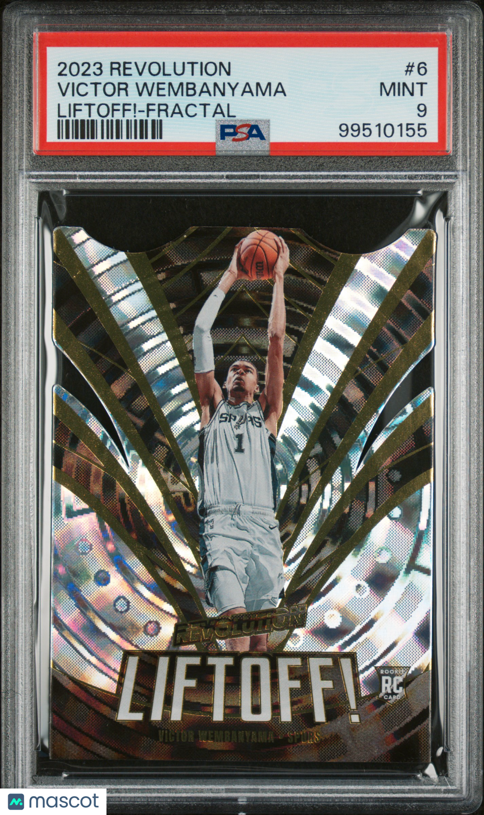 2023 Panini Revolution Liftoff! Victor Wembanyama Liftoff!-Fractal PSA 9