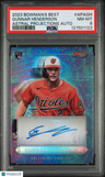 2023 Bowman'S Best Astral Projections Autographs Gunnar Henderson PSA 8
