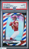 2024 Panini Prizm Jayden Daniels Red/White/Blue Prizm PSA 10
