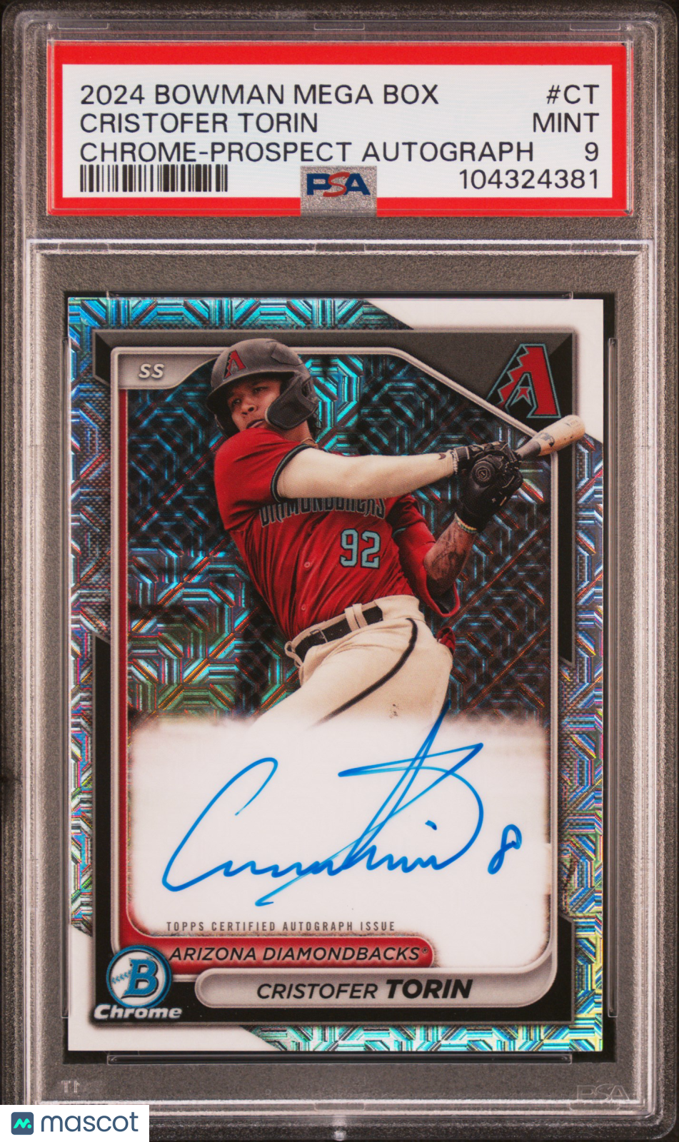 2024 Bowman Chrome Prospect Autos Cristofer Torin PSA 9