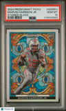 2024 Panini Prizm Draft Picks Stained Glass Marvin Harrison Jr. PSA 10