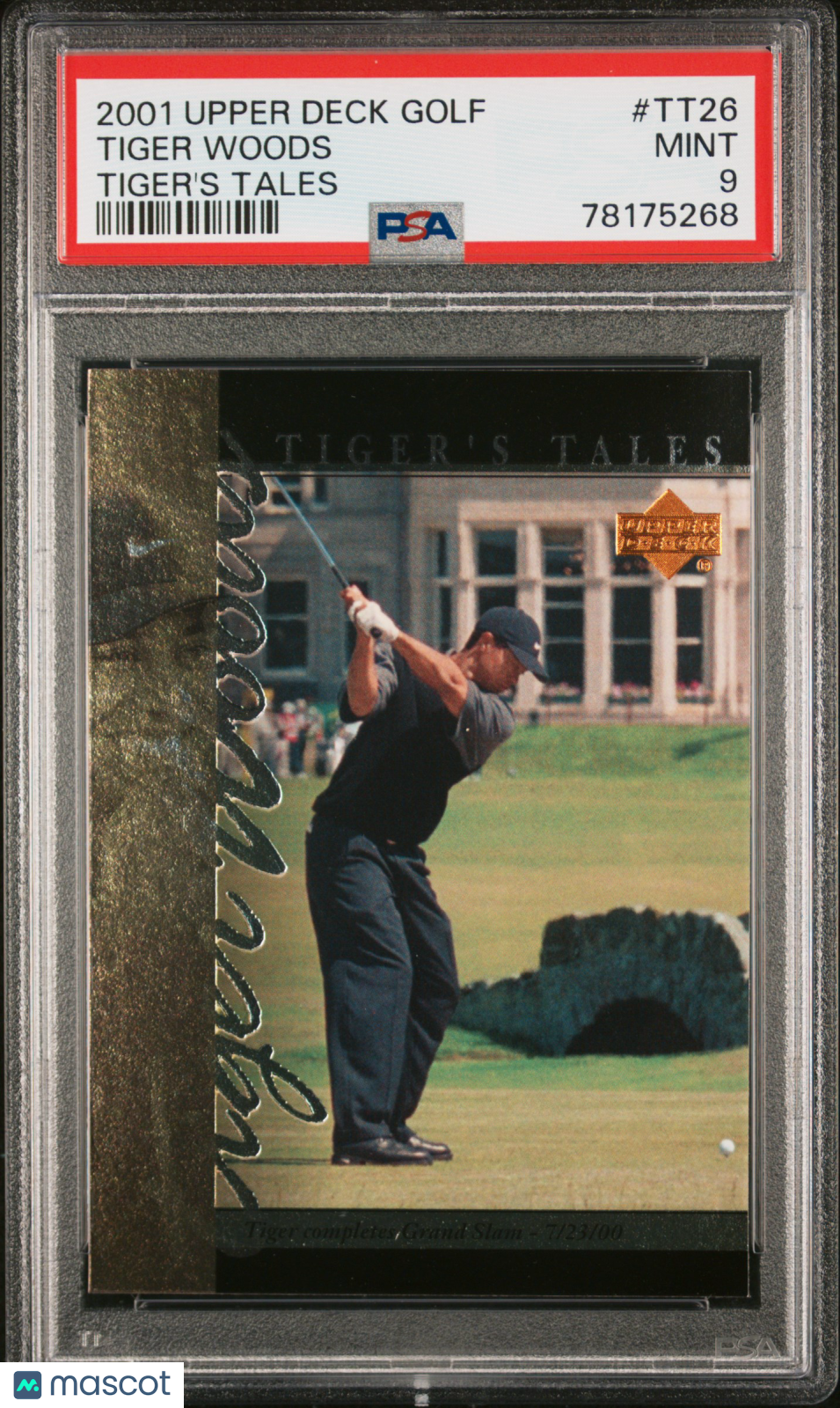 2001 Upper Deck Tiger'S Tales Tiger Woods #TT26 PSA 9