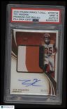 2020 Immaculate Collection Premium Patch Rookie Autographs Tee Higgins PSA 9