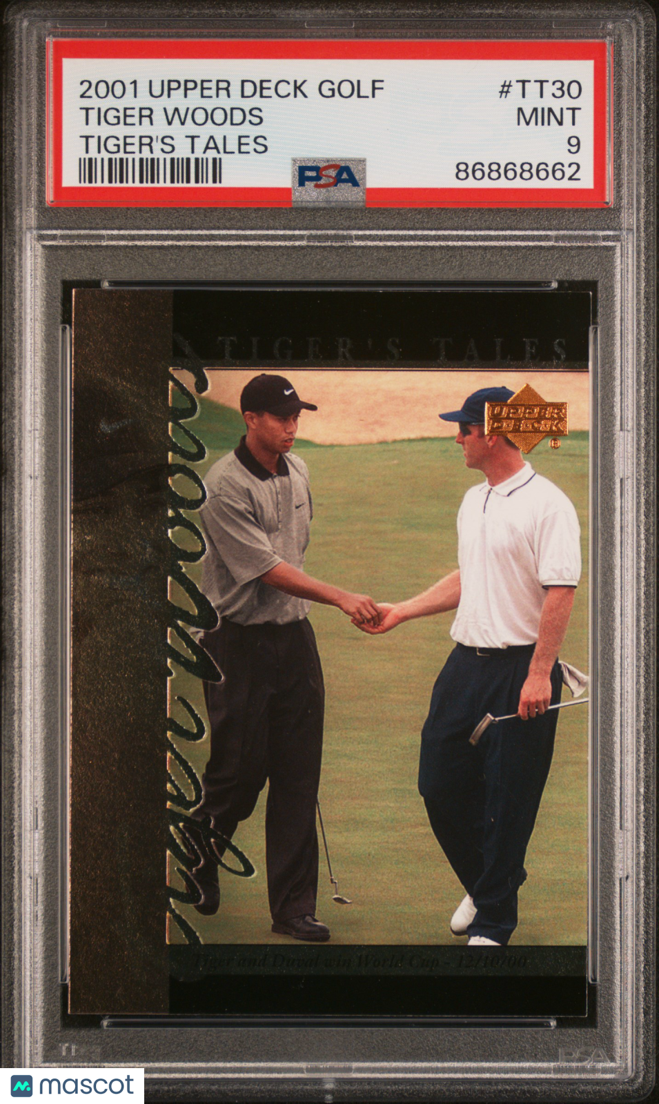 2001 Upper Deck Tiger'S Tales Tiger Woods #TT30 PSA 9