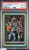 2021 Panini One And One Kevin Durant Green PSA 10